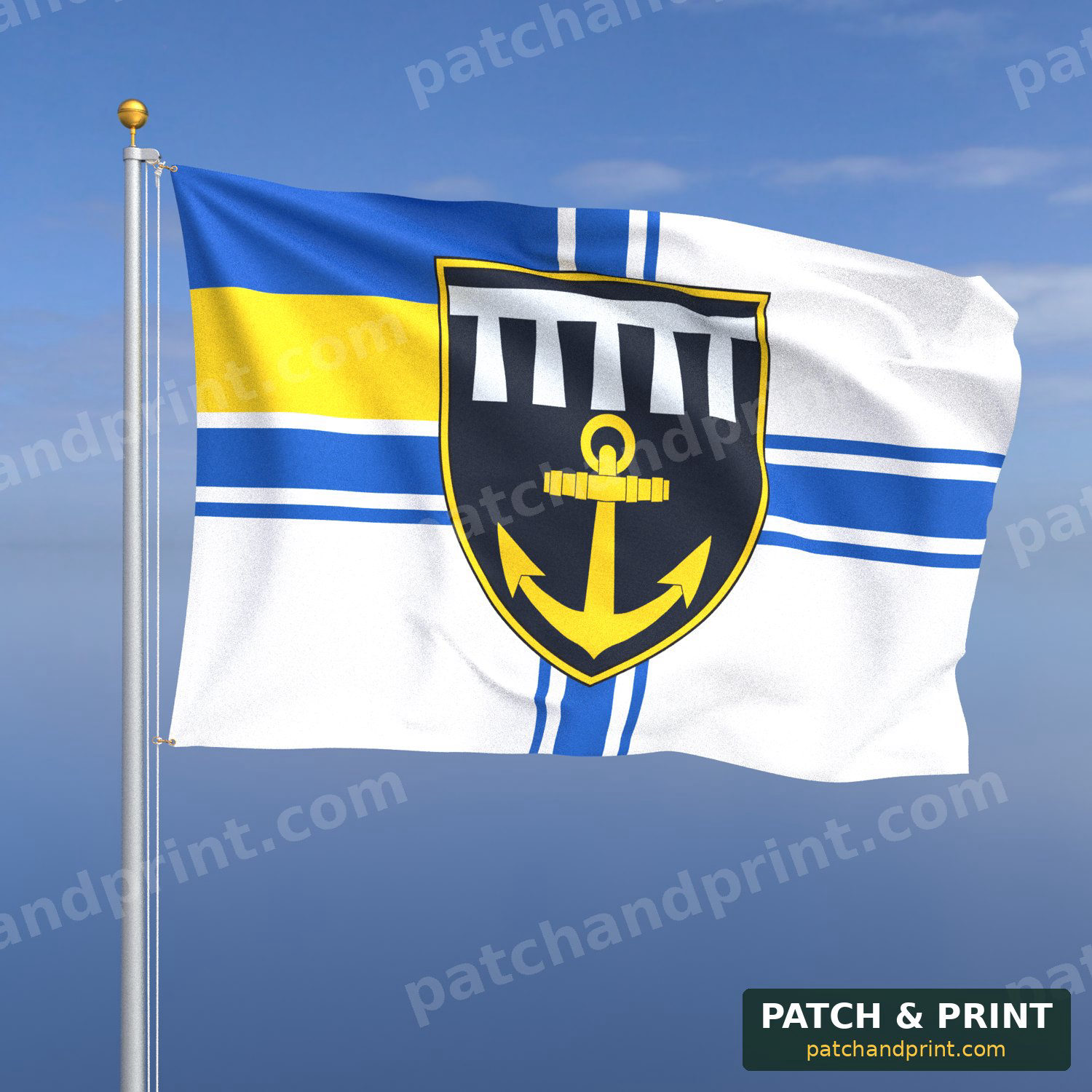 Прапор «Військово-Морські Сили - 174-й резервний батальйон ВМС» (на прапорі ВМС)