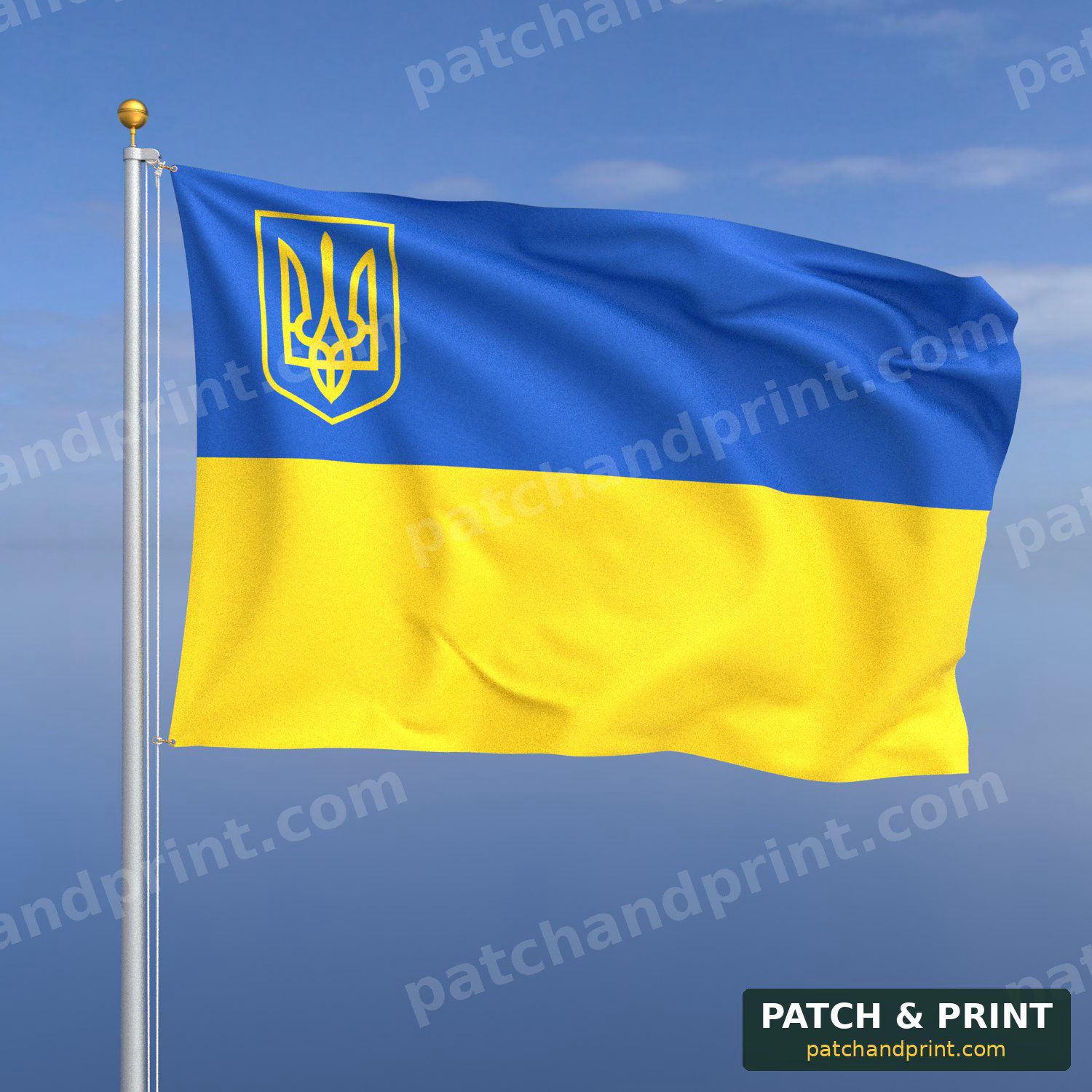 Прапор «Тризуб у куті» (на прапорі України)