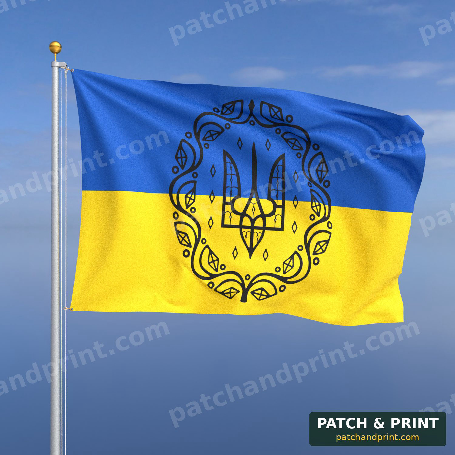 Прапор «Герб УНР» (на прапорі України)