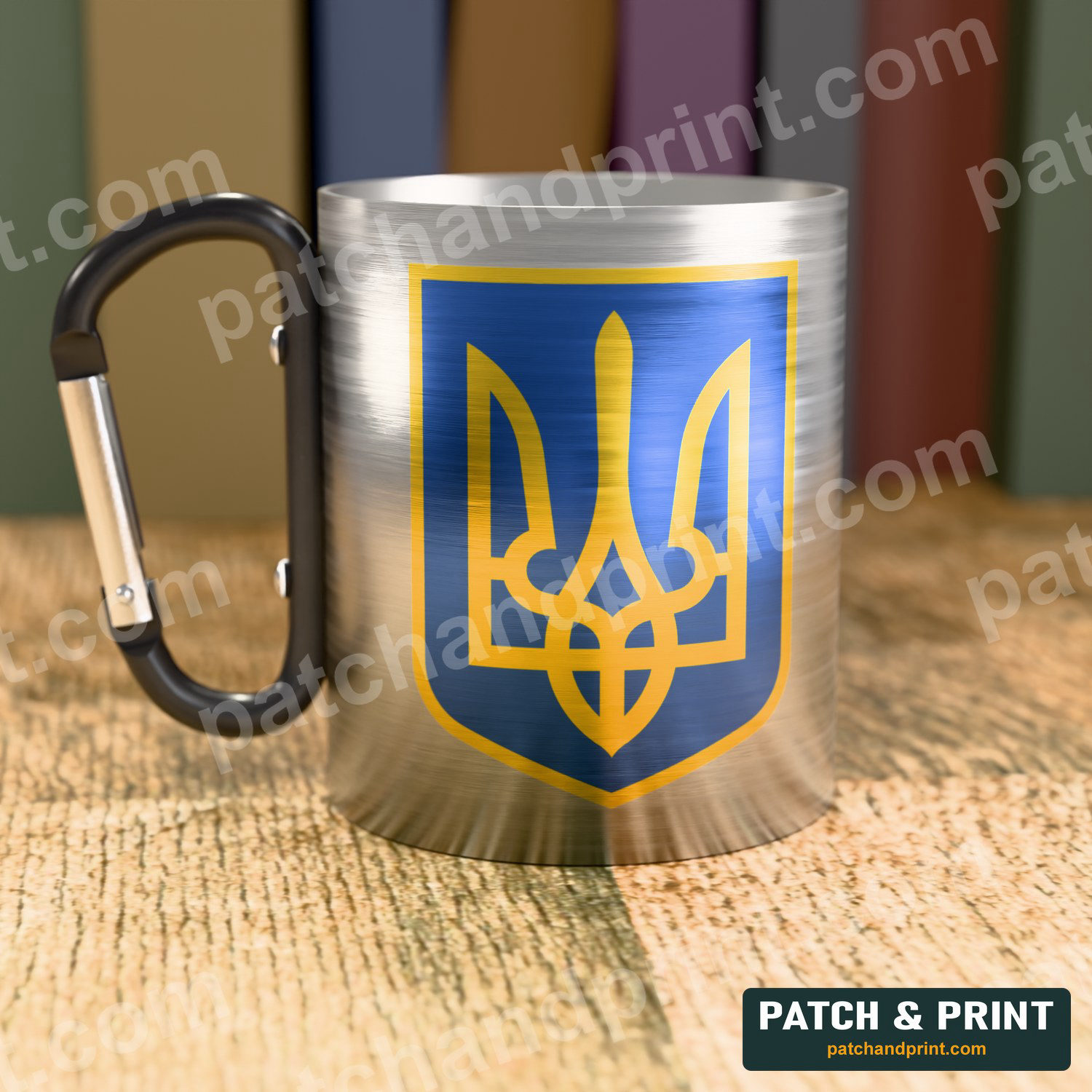 Чашка «Тризуб на синьо-жовтому тлі»