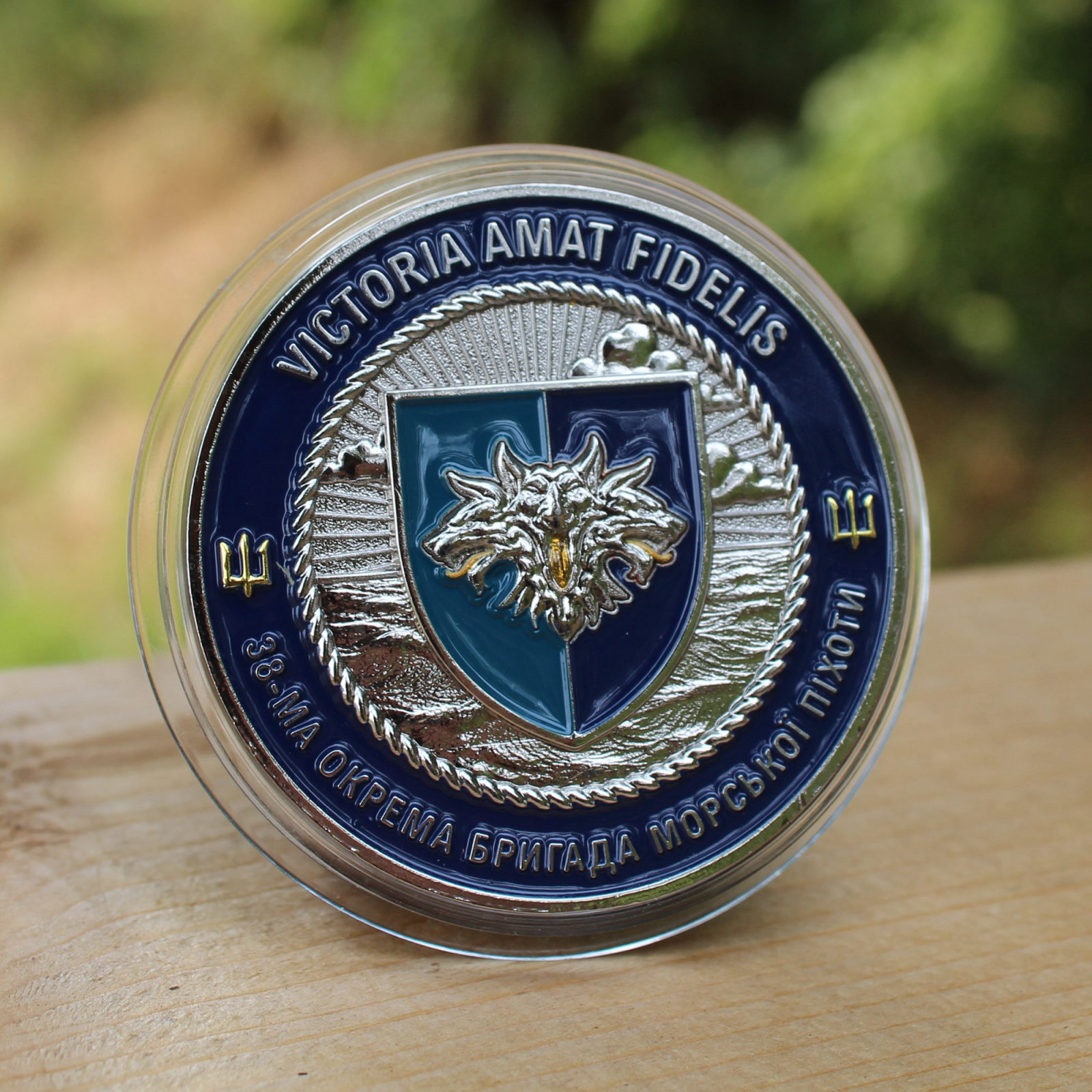 Сувенірна монета-коїн «Морська Піхота - 38-ма окрема бригада морської піхоти»